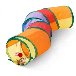 Cat Toys Tunnel Pet Tube Collapsible Play Toy Indoor Outdoor For Puzzle Exercising Hiding Training And Running With Fun Ball