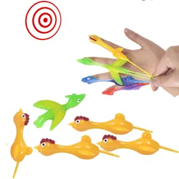 Novelty Games Catapult Launch Turkey Fun and Tricky Slingshot Chick Practice Chicken Elastic Flying Finger Birds Sticky Dinosaur Decompression Toy 1255