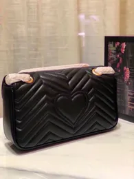 Marmont 2G Bolsas de ombro designer Mulheres Bolsa Crossbody Bags Lady Bolsas Fashion Clutch Leather Luxuur