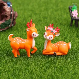 Festive Supplies Baby Birthday Deer Cake Topper Fun Toys For Kids Decorating Desktop Potted Micro Landscape Graduation Party Decoration