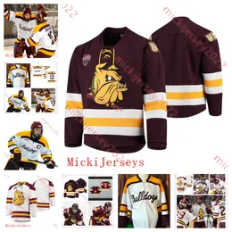 Hockey Mens Minnesota Duluth Custom College Genähtes Trikot 28 Aiden Dubinsky Zach Sandy Carter Loney Zach Stejskal Matthew Thiessen Luke Johnson UMD Jugendtrikots