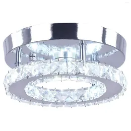 Ceiling Lights Modern Flush Mount Front Balcony Porch Crystal Light Lampshade In Clear Lamp