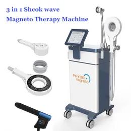 3 em 1 perna Massagers Equipamento Terapia magnética Physio Magneto PMST Máquina de terapia em onda de choque para o alívio da dor nas articulações