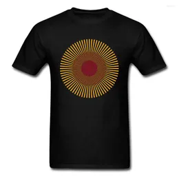Męskie koszulki Camiseta de Manga Corta Negra Estilo Sencillo Con Arte Cinético 2022 Para Hombre Geométrica Personlizada El
