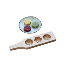Moldes de cozimento xunzhe de madeira molde de cozinha Flor de desenho animado Good Luck Moon Cakes Modelo Biscoitos de arroz Muffins Faça ajudantes de pastelaria