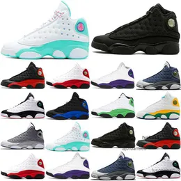 2023 jumpman 13s scarpe da basket 13 uomini Black Cat allevato Chicago court viola Flint He Got Game Hyper Royal playground Atmosphere Grey JORDON JORDAB