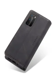 Wielofunkcyjne skórzane retro frost bank w aktach karty posiadacz portfela Portfel telefonu do Huawei Nova6se Y7a P40 P30 P20 Lite iPhone 13 15237984