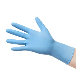 8 par i populära premiumkvalitet laboratorie violetta blå nitrilhandskar för livsmedelsindustrin