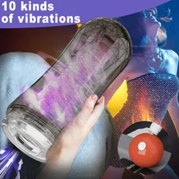 Produkty kosmetyczne przezroczyste silikonowe samoloty męskie kubek sztuczne wibracje cipy wibracje loda ssanie maszyny miękki cipka dla dorosłych seksowne zabawki dla mężczyzn