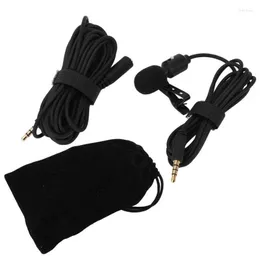 Microphones Lavalier Lapel Mic HD Sound Resolution Wide Frequency Response Professional Microphone Anti Noise For Camera