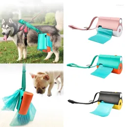 Dog Car Seat Covers C1FA Poop Bags Holder Attaches To Leash Waste Dispenser With Light For Night Running Including Bag Clip