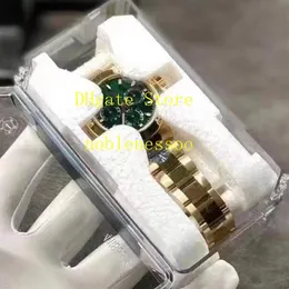 20 Style AR Factory 904L Steel Cal 4130 Movement Chronograph Watch Men 40mm Green Dial 18k Yellow Gold 116500 116519LN 116508 1165280M