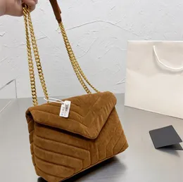 حقائب مصممة 2023 Fashion Women Handbag حقائب اليد الفردية الأصلية سلسلة الكتف Bag Classic Autumn and Winter Size 23 16cm Home Box Packaging