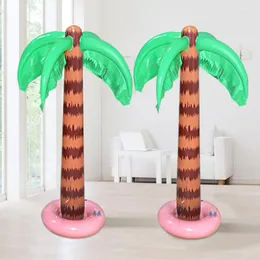Party Decoration 95 cm Uppbl￥sbar spr￤ng Hawaiian Tropical Palm Tree Coconut Trees For Beach Pool Decor Toy Supplies