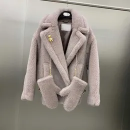 Wysoka wersja wełniana damska zimowa ciepłe kurtki Max designer kurtka kobiety wełniane okopy płaszcze mody krótkie wiatrówki