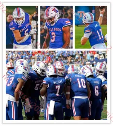 Fotboll anpassade sömnad Louisiana Tech Football Jersey 12 Terry Bradshaw Landry Lyddy Parker McNeil Andrew Brister Matthew Downing Lonnie R