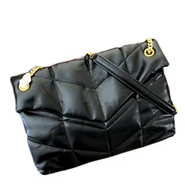 Дизайнеры Puff Er Lou Chain Bag Женские кошельки через плечо Мода Роскошный стиль Удивительное качество 185