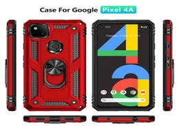 Casos de armadura para Google Pixel 6 7 Pro 5 5A 6A 4 3A XL 4A 5G Case Soporte de anillo magnético Cubierta dura3994139