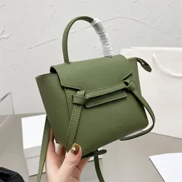 Designerskie kobiety Mini Pico Belt Crossbody Bag luksurys Projektanci torby Paris marka Vintage Grained Calfskin skórzane torebki Lady Nano241d