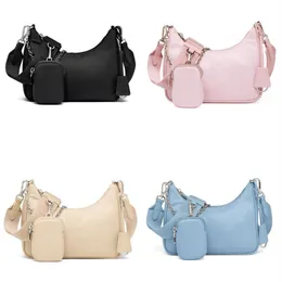 المصممين Hobo Crossbody Bag Rebition 2005 Nylon Hand Handbags Luxurys Women Men Pags Leature Leather Mini Counter Facs Wallet278U