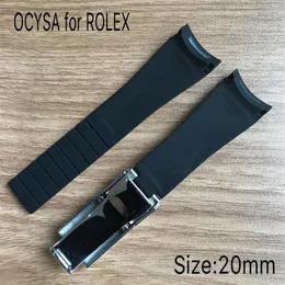 Bracelet en caoutchouc de marque COYSA pour ROLEX SUB 20mm bracelets de montre étanches souples et durables montres accessoires de bande avec acier d'origine 280C
