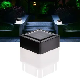 Solar Post Cap Light Square Solar Powered Pillar Light per recinzioni in ferro battuto Cortile anteriore Cortili Cancello Paesaggistica Risiedono