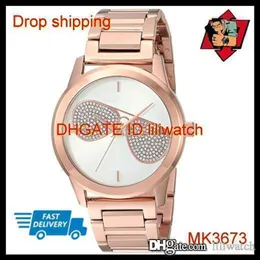 100 ٪ حركة اليابان الأصلية إسقاط السيدات الجديد MK3647 MK3672 MK3673 Hartman Designer Watch187V