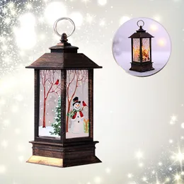 Night Lights Christmas Lantern Light Santa Claus Snowman Led Lamp Decor f￶r Home Tree Ornament Xmas Gift Navidad ￅr 2022