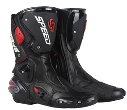 دراجة نارية الأحذية الاحترافية حذاء دراجة نارية Motocross السباق microfiber أحذية الجلود men039s دراجة نارية Drop Resistance BO9449255