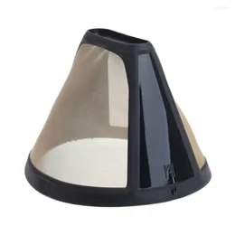 Filtros de café 1PC Acessórios de candidários aço inoxidável Reutilizável Gadgets de cozinha no estilo Cone Filtro de cozinha artesanal de cozinha artesanal