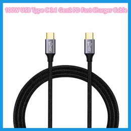 2 pièces/lot 100W USB Type C 3.1 Gen2 PD câble de chargeur rapide 4K HD 10Gbps câble de données pour commutateur/MacBook 1M accessoires PC