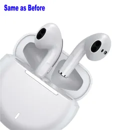 Nya P63 Wirless Earphor Earphones Chip Transparency Metal Byt namn GPS Tr￥dl￶s laddning av Bluetooth-h￶rlurar In-Ear Dropship 8s Earbjudningar Vit Ecouteur Cuffie