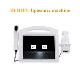 2 in 1 liposonix 슬리밍 4D Hifu 페이스 리프트 주름 제거 장비 리포닉 체중 감량 체중 10 카트리지로 슬리밍