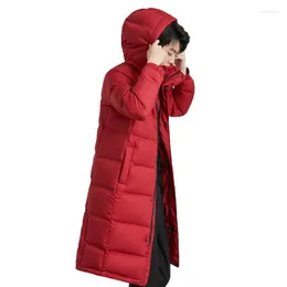 La giacca calda da uomo Down The Love Road Plus, lunga e neutra, resistente al vento, è adatta per lo shopping invernale
