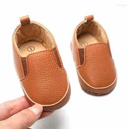 First Walkers 2022 Baby Shoes Solid Color Soft PU Born Antipp