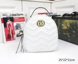 New Fashion Luxury Designer bag Marmont Pu Leather Women Bag Children School Backpack Famous Lady