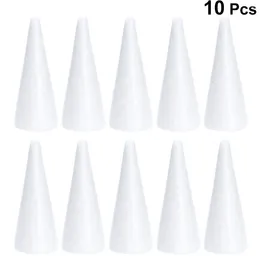 30Pcs white cones Cone Shaped foam Small foam Cones Christmas foam Shapes