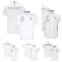 Ny F1 Racing Suit Men's Short Sleeve Lapel Shirt Custom Car Overalls