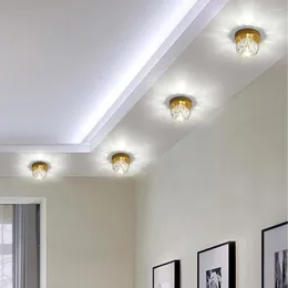 天井のライトクリスタルインテリア照明省エネエネルギー貯蓄備品を保護する目フラッシュマウントライトリビングルームの簡単な設置