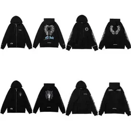 Jaquetas de moda de luxo masculino moletom homens mulheres marca CH clássico hoodies zíper camisola com capuz designer cruz pulôver sânscrito hoodie casual tops casaco jaqueta