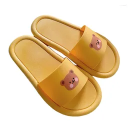 Slippers A889xt Female Summer Cute Cartoon Student Drag Flat Bottom Casual Outside Wearing Couple Beach Sandals