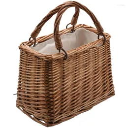 Borse portaoggetti Borsa estiva da donna in paglia da spiaggia Borsa tote quadrata in rattan Fatta a mano Bali Woven Cross Body Box Boemia