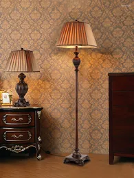 Floor Lamps Lamp Living Room Study Bedroom Luxury Retro American Vertical French Court Villa