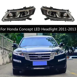 Bilstrålkastare Montering med hög stråle dagsljus för Honda-koncept LED-strålkastare 2011-2013 Front Lamp Turn Signal