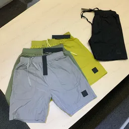 Shorts de praia konng gonng marca verão shorts de náilon moda masculina correndo solto tecido de algodão seco rápido processo de lavagem