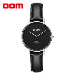 Dom Women Watches New Top Brand Luxury Casua Simple Quartz-Watch Leather Strap Lady Watch Wather 여성 reminino g-36l-2ms2229