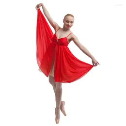 Bühnenbekleidung sexy rote Erwachsene Ballettkleid Lycra Körper mit zwei Schichten Mesh Rock hochwertige Tanzkleidung Ballerina Tanzpraxis/Training