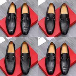 Zapatos de diseñador Mocasines para hombre Lujoso cuero genuino Marrón negro para hombre Zapatos de vestir de diseñador informal Resbalón en el zapato de boda tamaño 38-46