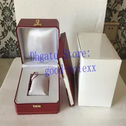 Nowe męskie pudełko pudełko zegarek czerwone papiery torebki damskie pudełka na kartę na rękę na rękę manualne zegarki eta eta eta manual zegarki ladys girls285u