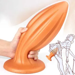 Beauty Items 6/7/8/9/10cm Large Anal Plug Soft Silicone Penis Prostate Dildo With Suction Cup sexy Toys 16/19/21/24/26cm Long Buttplug Slip